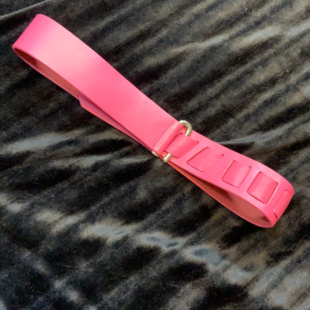 1980’s leather belt pink leather RAYMAN RIDLESS ML